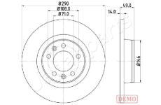 Brzdový kotúč JAPANPARTS DP-0219C