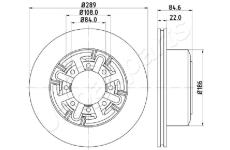 Brzdový kotúč JAPANPARTS DP-0222