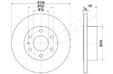 Brzdový kotúč JAPANPARTS DP-0225