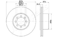 Brzdový kotúč JAPANPARTS DP-0228