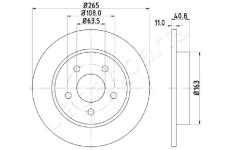 Brzdový kotúč JAPANPARTS DP-0300