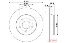 Brzdový kotúč JAPANPARTS DP-0301C