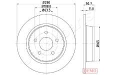 Brzdový kotúč JAPANPARTS DP-0302C