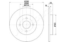 Brzdový kotúč JAPANPARTS DP-0304