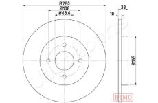 Brzdový kotúč JAPANPARTS DP-0304C