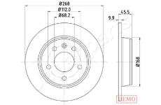 Brzdový kotúč JAPANPARTS DP-0306C