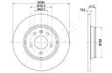 Brzdový kotúč JAPANPARTS DP-0307