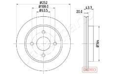 Brzdový kotúč JAPANPARTS DP-0308C