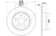 Brzdový kotúč JAPANPARTS DP-0311