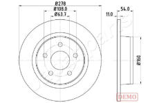 Brzdový kotúč JAPANPARTS DP-0311C