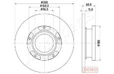 Brzdový kotúč JAPANPARTS DP-0312C