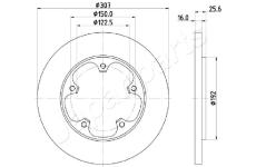 Brzdový kotúč JAPANPARTS DP-0313