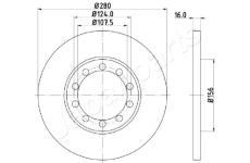 Brzdový kotúč JAPANPARTS DP-0314
