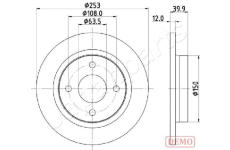 Brzdový kotúč JAPANPARTS DP-0329C