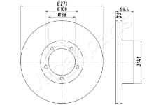 Brzdový kotúč JAPANPARTS DP-0401