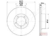 Brzdový kotúč JAPANPARTS DP-0401C