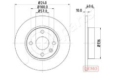 Brzdový kotúč JAPANPARTS DP-0405C