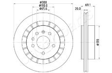 Brzdový kotúč JAPANPARTS DP-0409