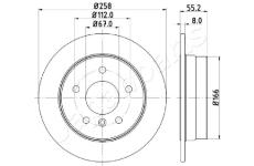 Brzdový kotúč JAPANPARTS DP-0500