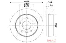 Brzdový kotúč JAPANPARTS DP-0500C