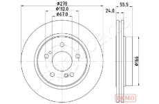 Brzdový kotúč JAPANPARTS DP-0506C