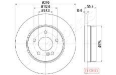 Brzdový kotúč JAPANPARTS DP-0507C