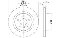 Brzdový kotúč JAPANPARTS DP-0510