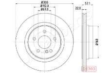 Brzdový kotúč JAPANPARTS DP-0510C