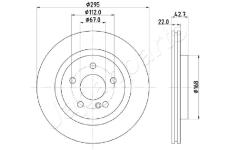 Brzdový kotúč JAPANPARTS DP-0512