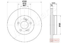 Brzdový kotúč JAPANPARTS DP-0517C