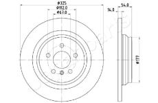 Brzdový kotúč JAPANPARTS DP-0521