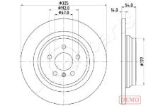 Brzdový kotúč JAPANPARTS DP-0521C