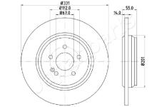 Brzdový kotúč JAPANPARTS DP-0523