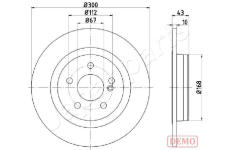 Brzdový kotúč JAPANPARTS DP-0525C