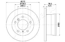 Brzdový kotúč JAPANPARTS DP-0526