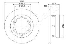 Brzdový kotúč JAPANPARTS DP-0528