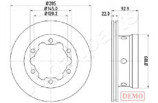 Brzdový kotúč JAPANPARTS DP-0528C