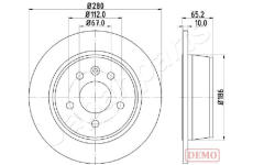 Brzdový kotúč JAPANPARTS DP-0530C