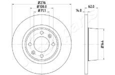 Brzdový kotúč JAPANPARTS DP-0604