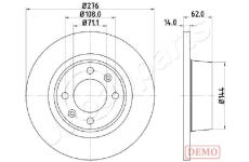 Brzdový kotúč JAPANPARTS DP-0604C