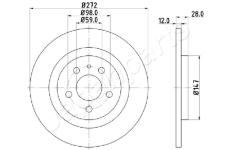 Brzdový kotúč JAPANPARTS DP-0606