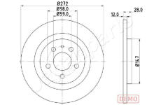 Brzdový kotúč JAPANPARTS DP-0606C