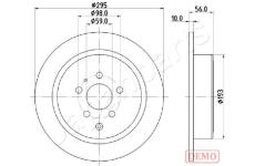 Brzdový kotúč JAPANPARTS DP-0608C