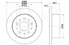 Brzdový kotúč JAPANPARTS DP-0609