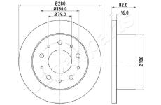 Brzdový kotúč JAPANPARTS DP-0611