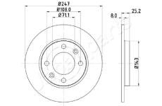 Brzdový kotúč JAPANPARTS DP-0615