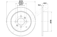 Brzdový kotúč JAPANPARTS DP-0616