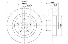 Brzdový kotúč JAPANPARTS DP-0700