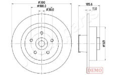 Brzdový kotúč JAPANPARTS DP-0700C