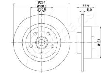 Brzdový kotúč JAPANPARTS DP-0704